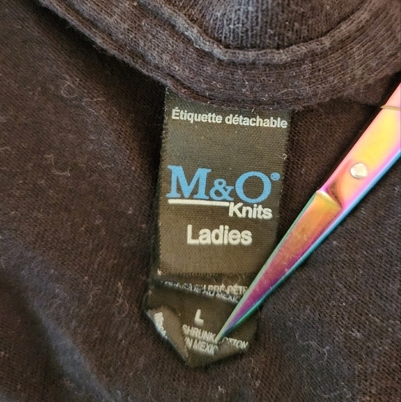 Black Vneck joke Graphic Shirt - Picture 7 of 7